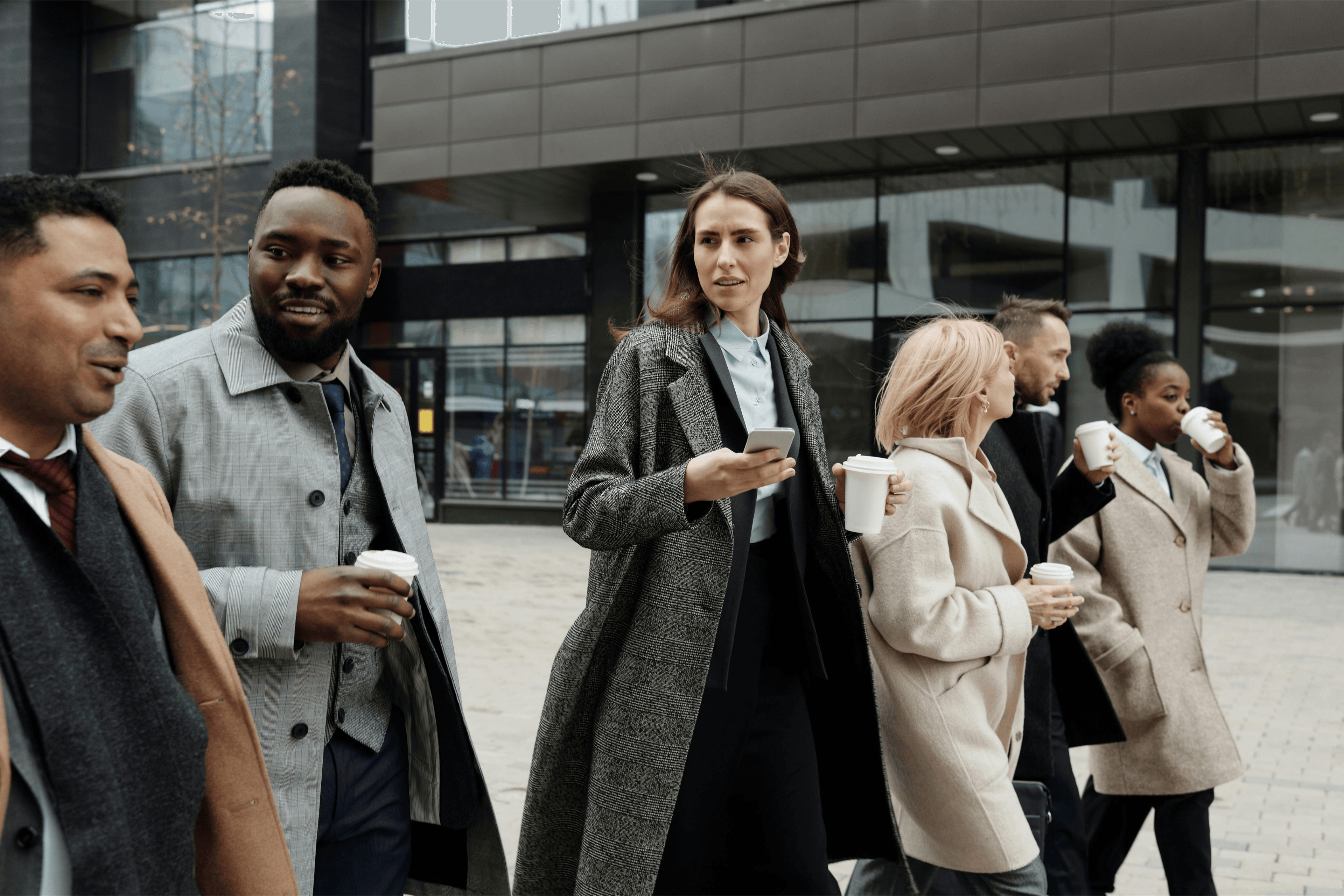 Des collègues prennent une pause café